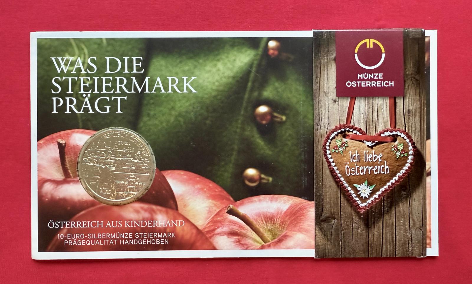 10 Euro Österreich 2012 - Steiermark - Serie Österreich aus Kinderhand