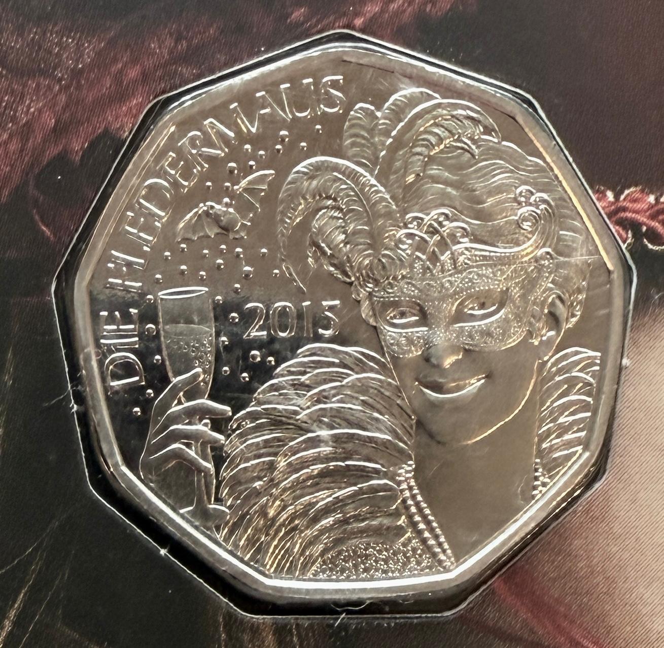 5 Euro Österreich 2014 - Neujahrsmünze 2015 - Die Fledermaus