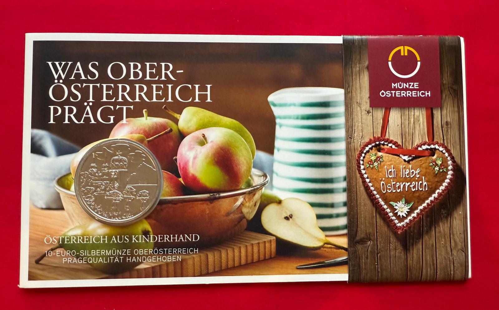 10 Euro Österreich 2016 - Oberösterreich - Serie Österreich aus Kinderhand 