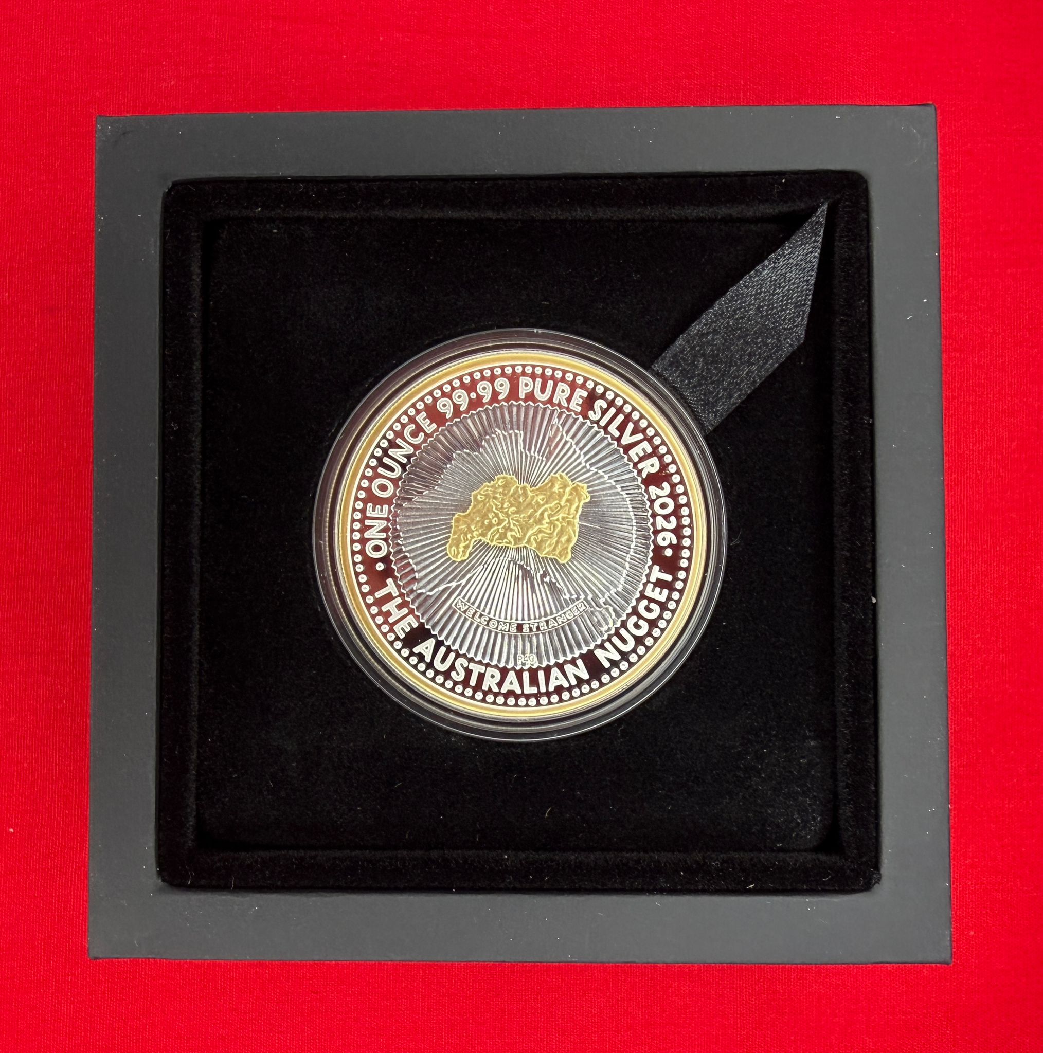 40th Anniversary of the Australian Nugget Gold Coin Program 2026 1oz Silver Proof Gilded Coin