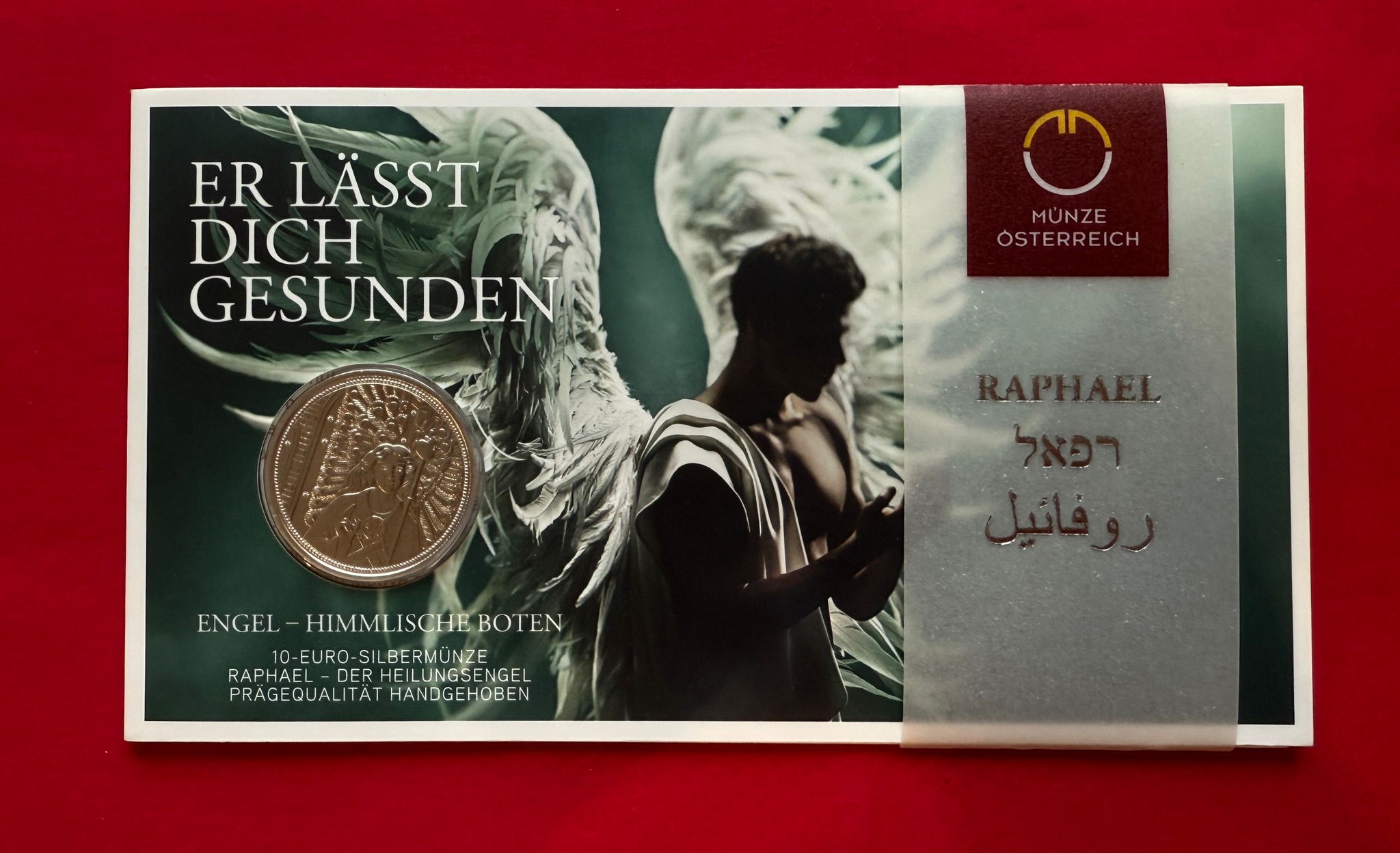 10 Euro Österreich 2018 - Erzengel Raphael im Blister - Serie Himmlische Boten