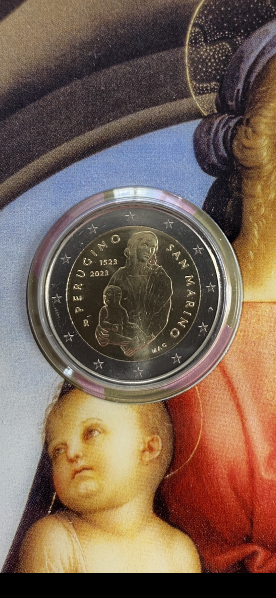 San Marino - 2 Euro Münze 500. Todestag von Pietro Perugino 2023