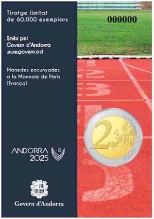 Andorra 2025 - 2 Euro Münzen  „Spiele der Kleinstaaten Europas / Jocs dels Petits Estats d’Europa“ 