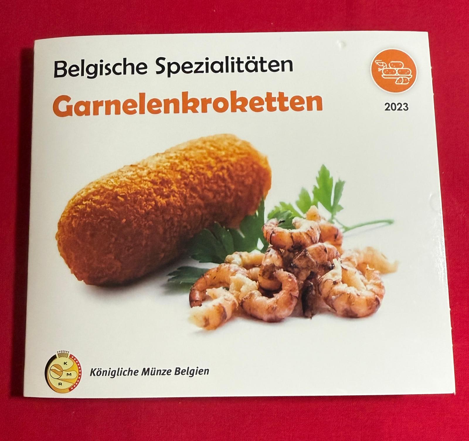 Belgien - Kursmünzensatz World Money Fair "Garnelenkroketten" 2023