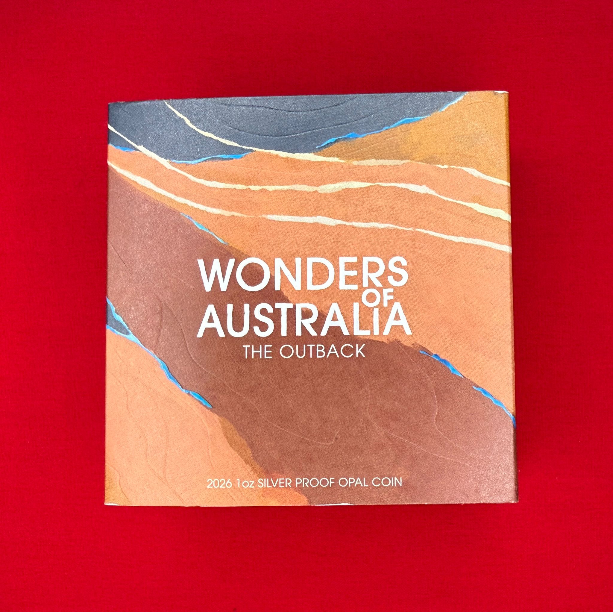 Perth Mint 2026 - Wonders of Australia - The Outback 1 Unze Silber PP mit Opal