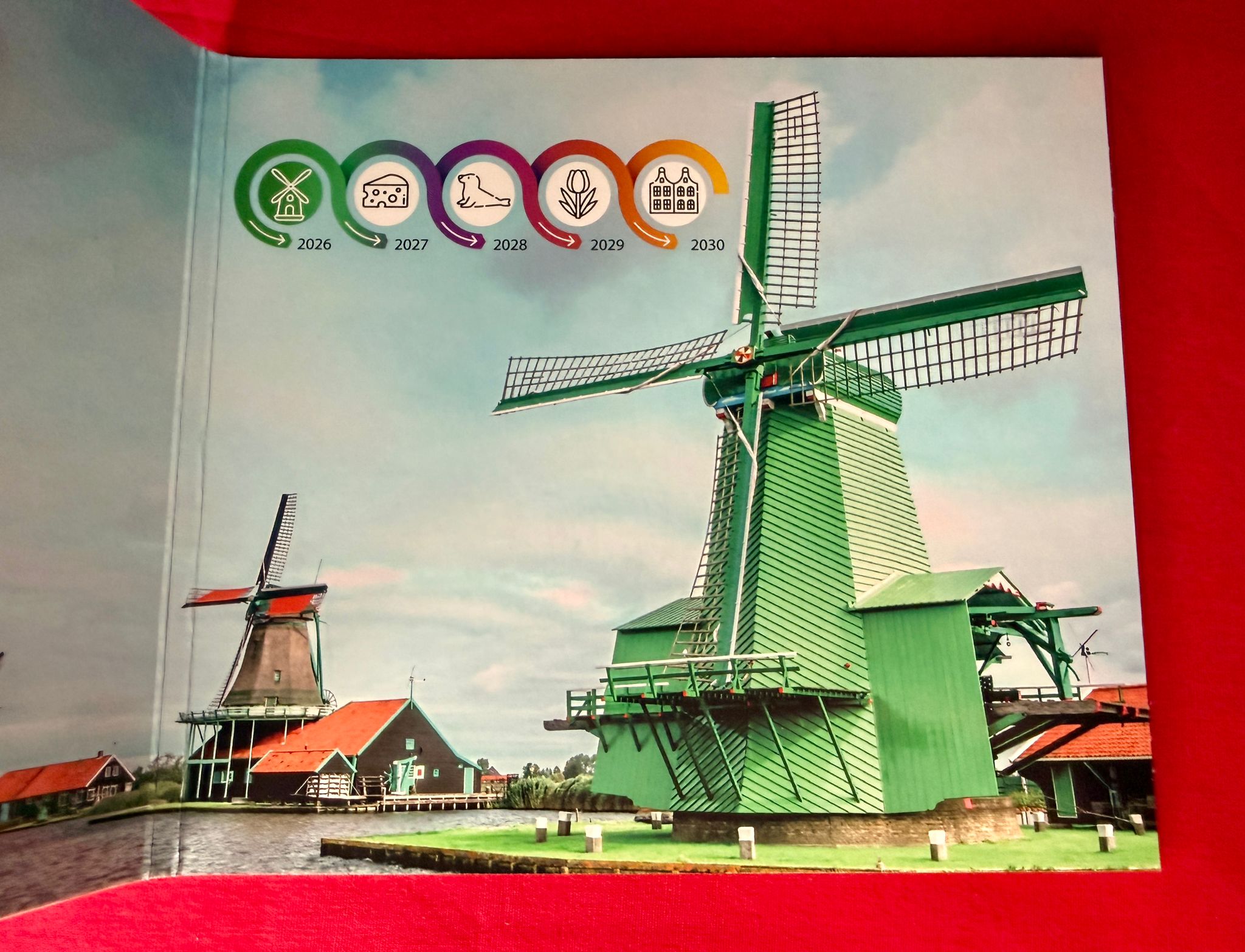 Niederlande 2026 - Kursmünzensatz World Money Fair "Dutch Mills"