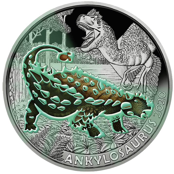 Österreich 2020 - Ankylosaurus - 3 Euro Serie Dino-Taler 