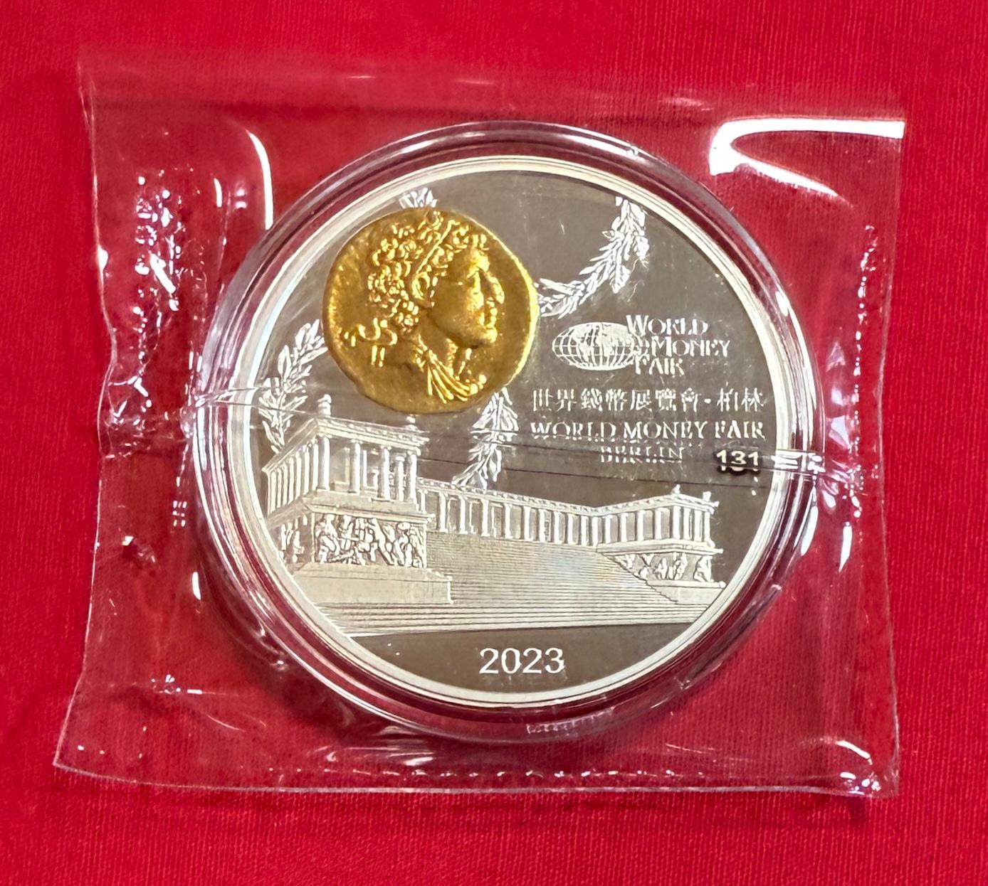 1 Unze Silber Panda 2023 World Money Fair 