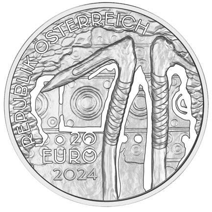 Österreich 2024 - 20 Euro Bergbau Polierte Platte 