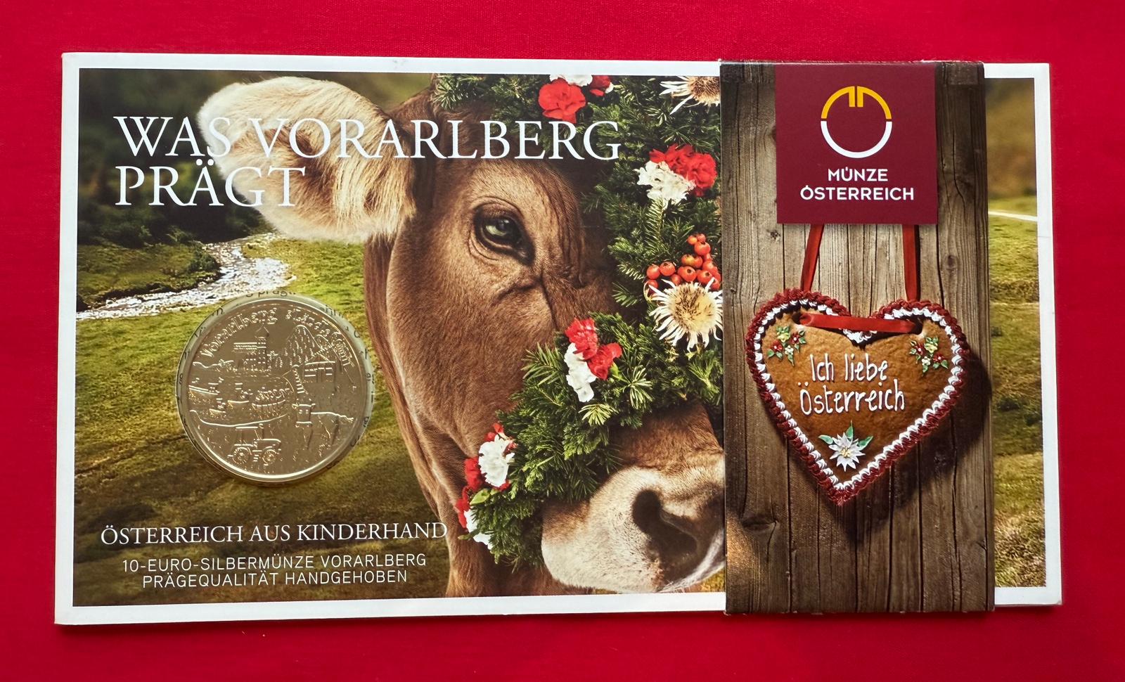 10 Euro Österreich 2013 - Vorarlberg - Serie Österreich aus Kinderhand