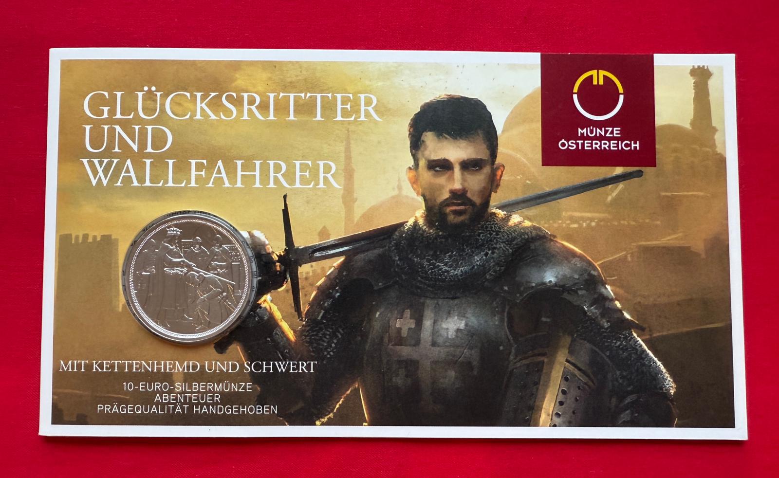 10 Euro Österreich 2019 - Abenteuer - Serie Mit Kettenhemd und Schwert 
