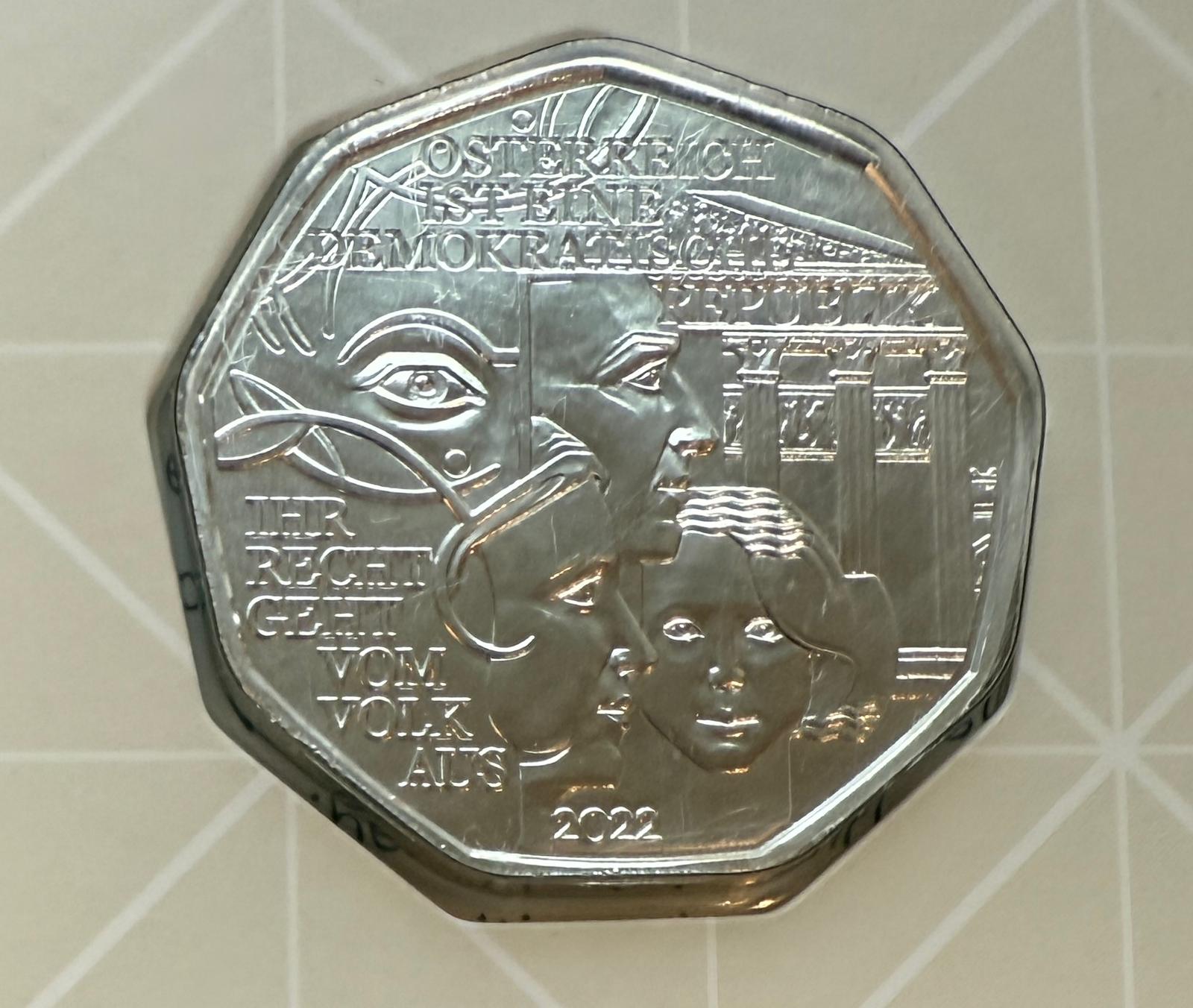 5 Euro Österreich 2022 - Demokratie