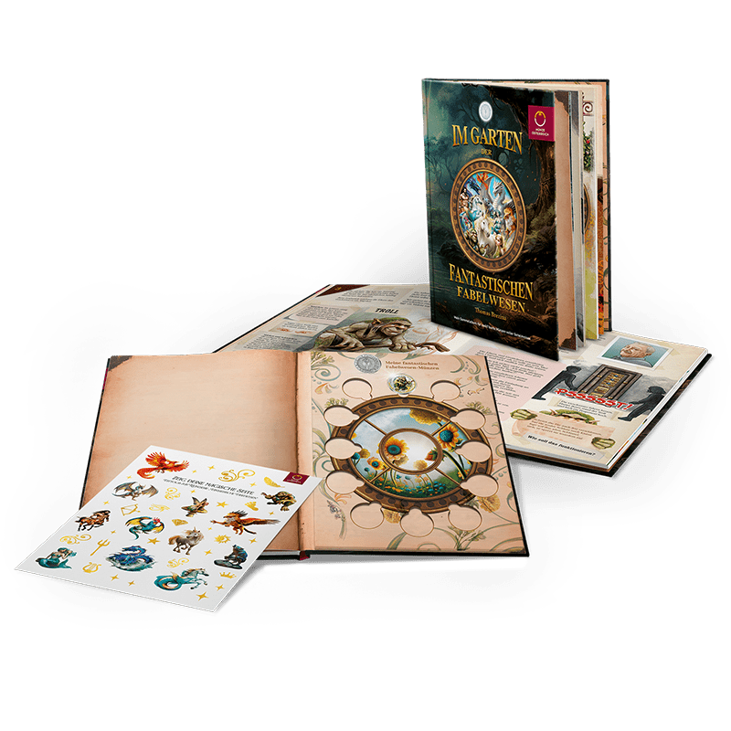 Sammelalbum ohne UV Taschenlampe -  3 € Münzen Serie "Fantastische Fabelwesen"