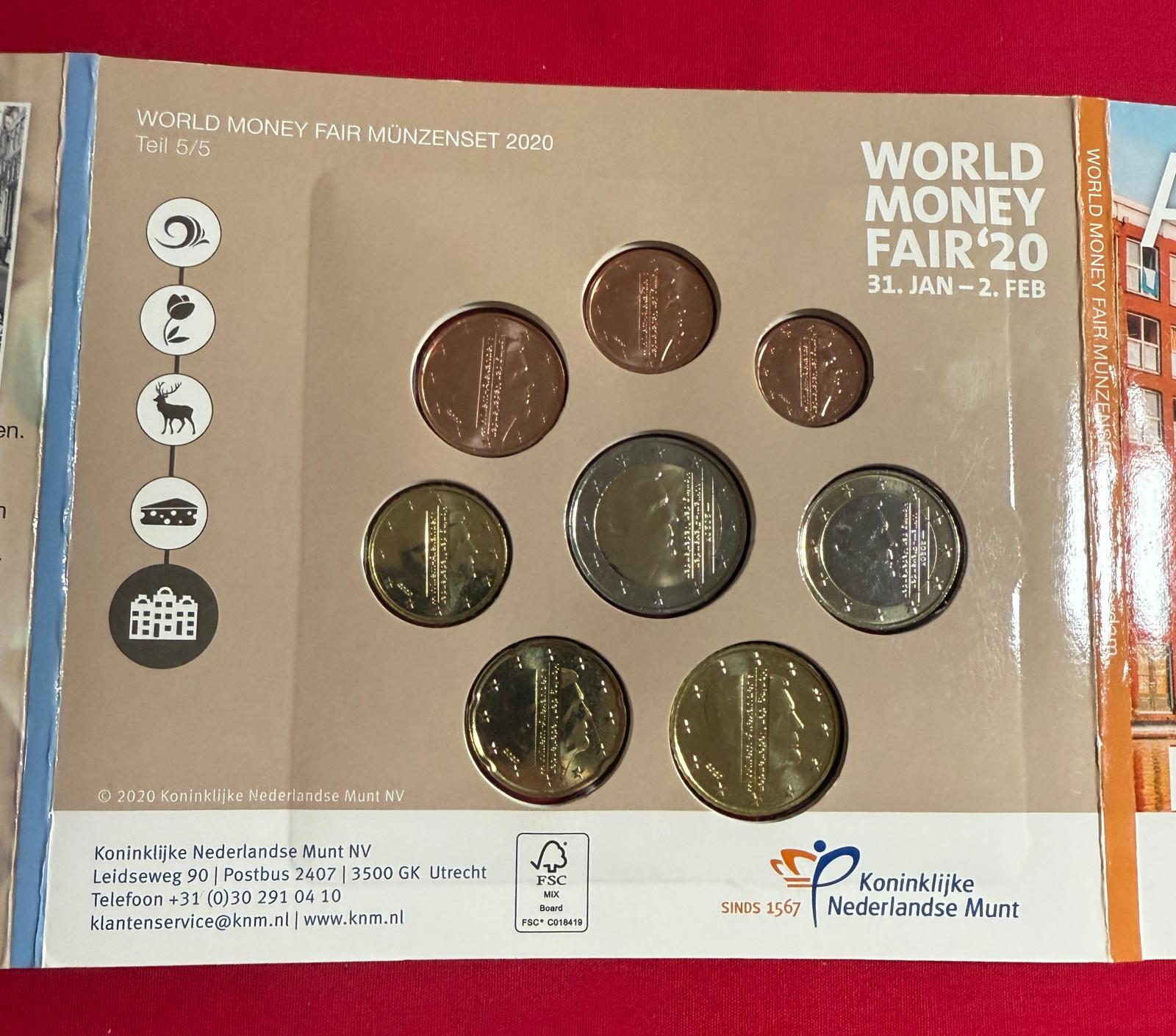 Niederlande 2020 - Kursmünzensatz World Money Fair Amsterdam