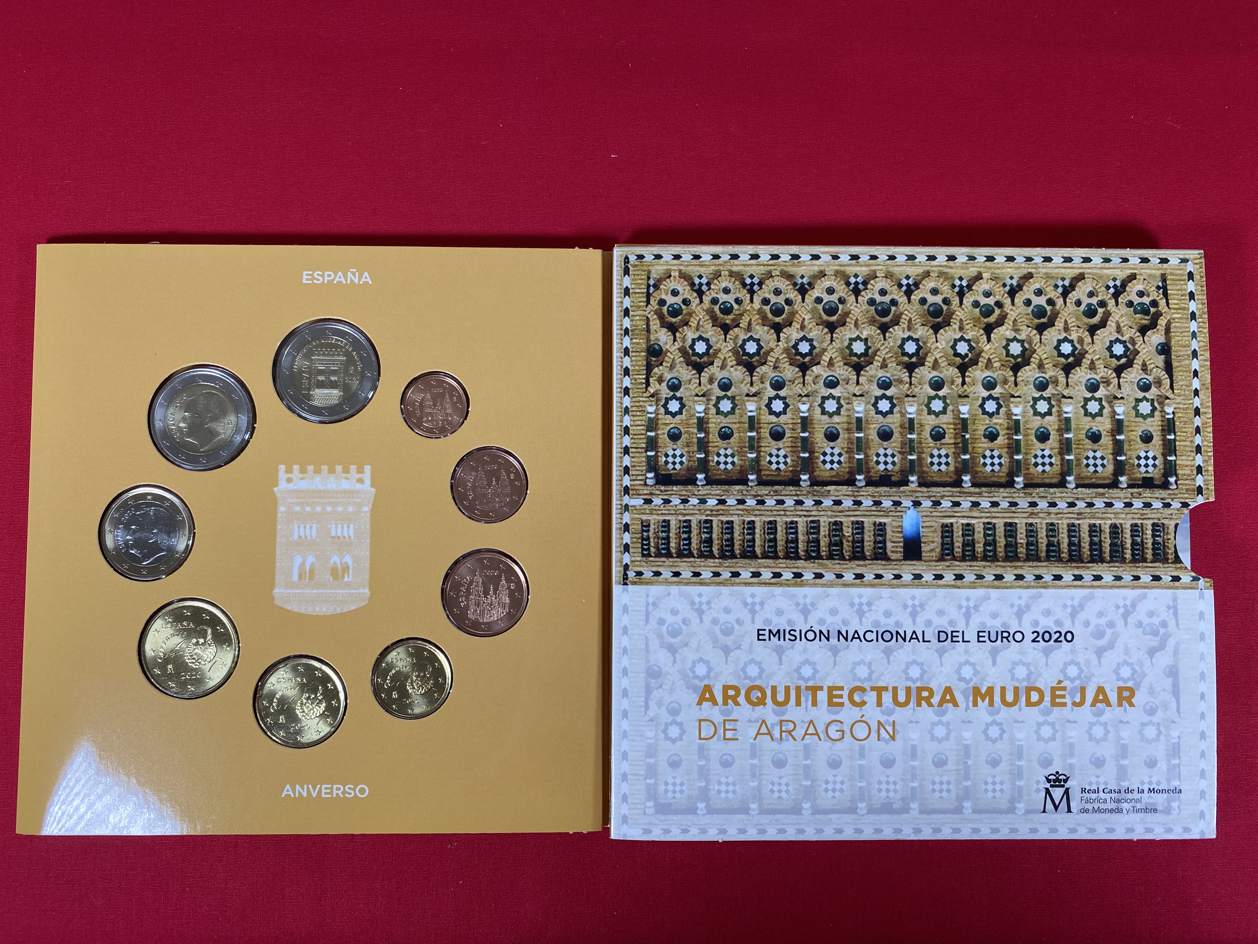 Spanien 2020 - Kursmünzensatz „Mudejar-Architektur in Aragonien“ 