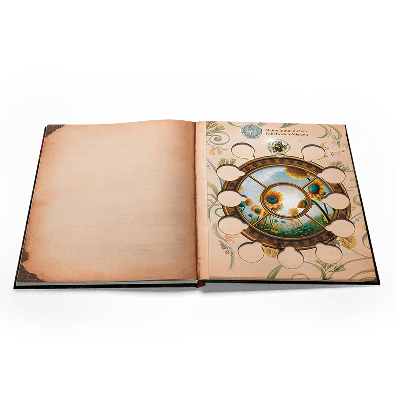 Sammelalbum ohne UV Taschenlampe -  3 € Münzen Serie "Fantastische Fabelwesen"