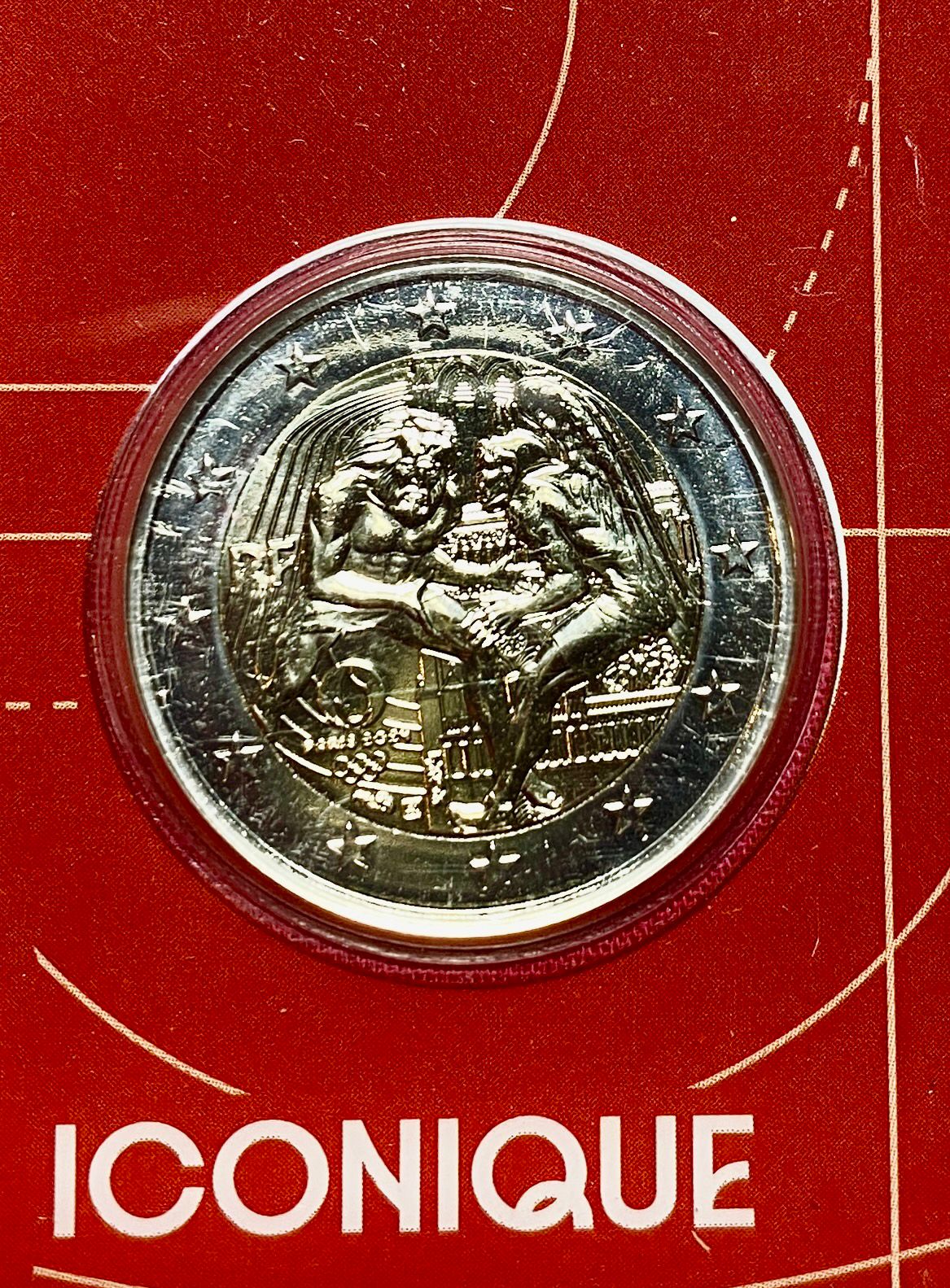 Frankreich 2024 - 2 Euro Münze „Herkules und der Ringkampf“