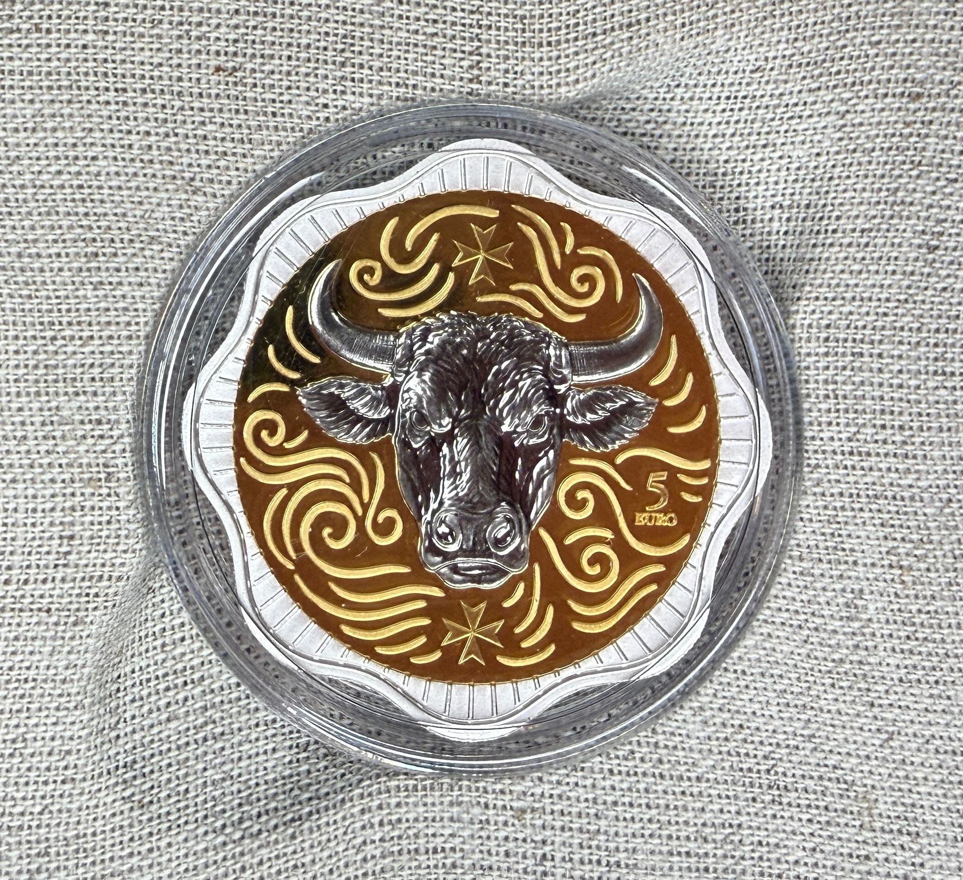 Germania Mint/Malta 5 Euro 2025 Ochse/Ox 1 Oz 99,9 Silber