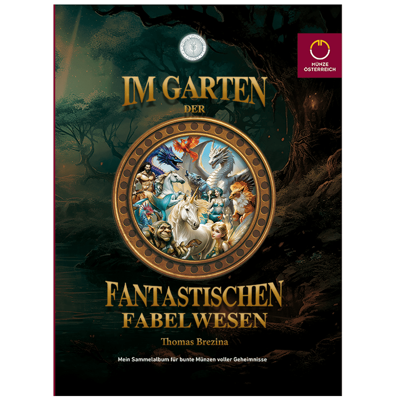 Sammelalbum ohne UV Taschenlampe -  3 € Münzen Serie "Fantastische Fabelwesen"