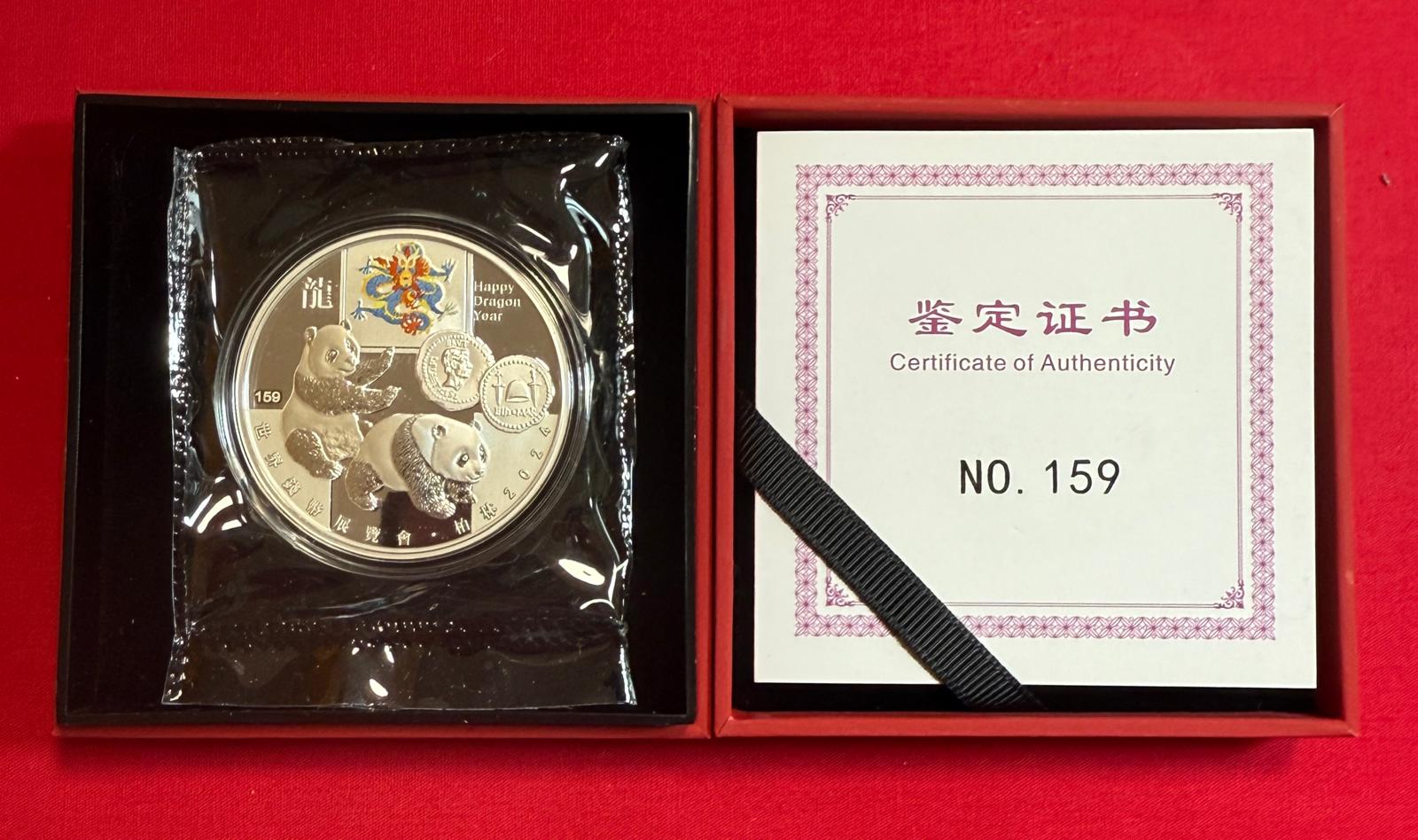 1 Unze Silber Panda 2024 World Money Fair 