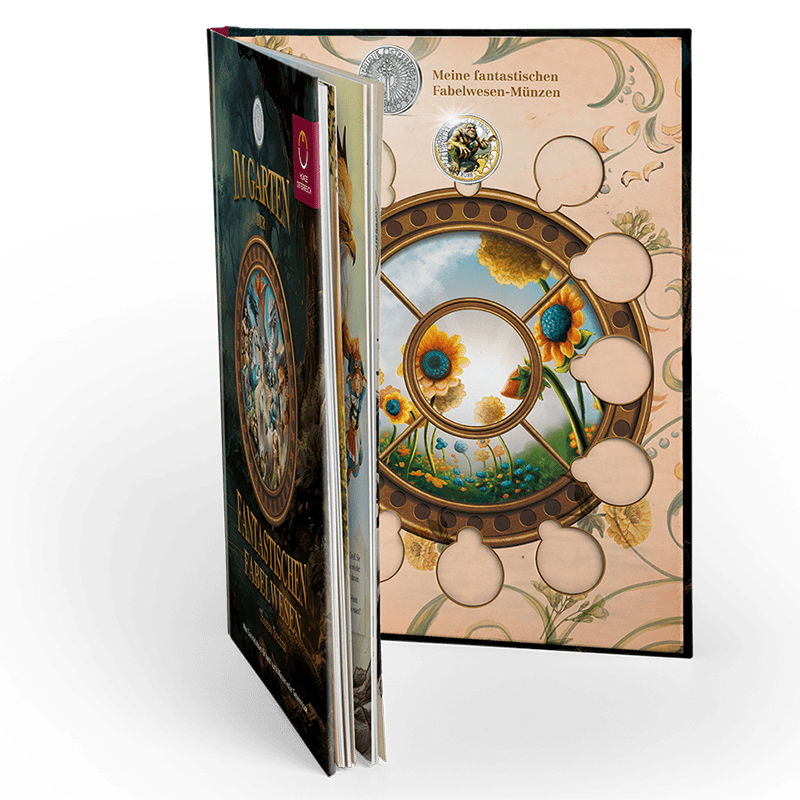 Sammelalbum ohne UV Taschenlampe -  3 € Münzen Serie "Fantastische Fabelwesen"