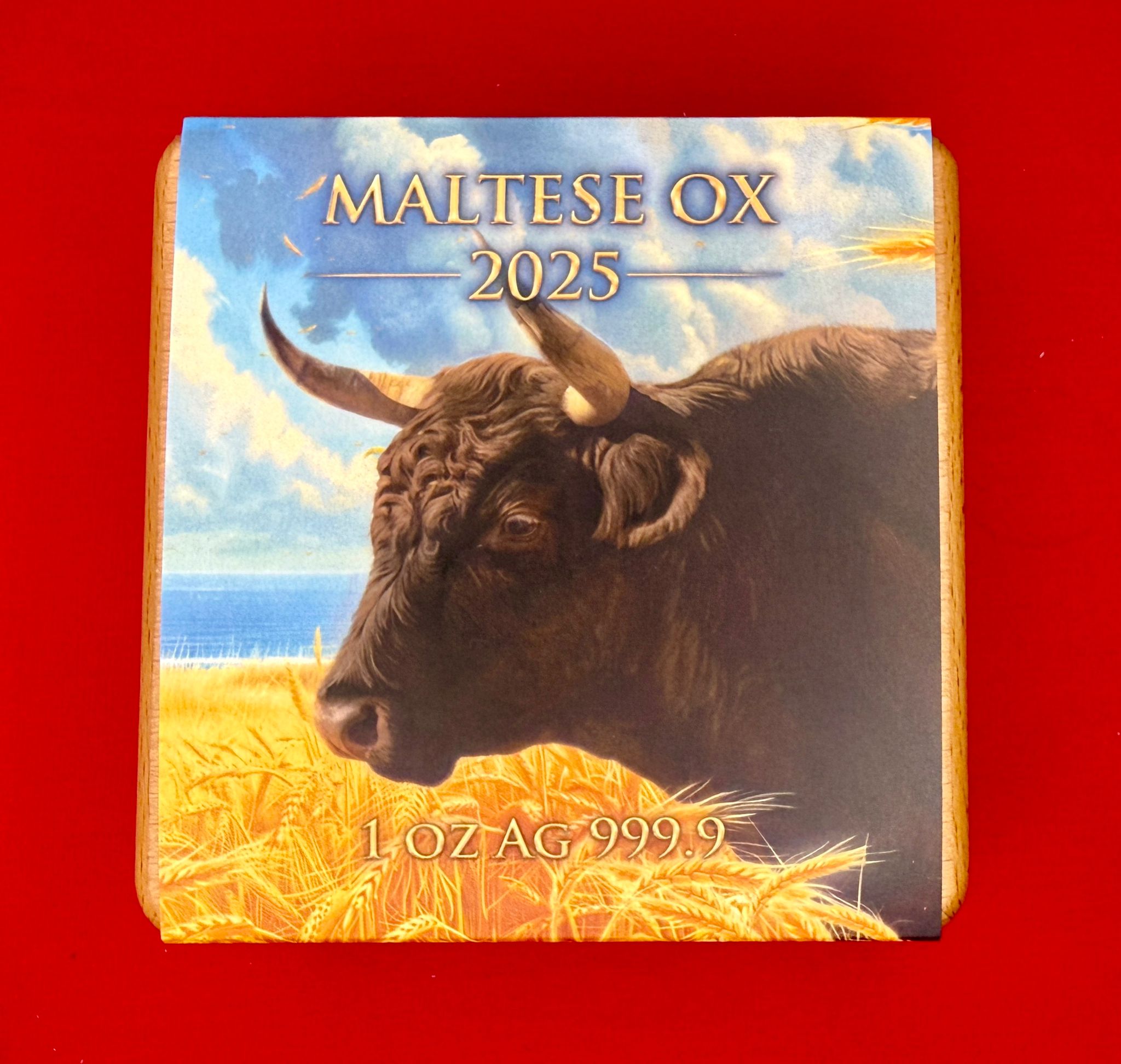 Germania Mint/Malta 5 Euro 2025 Ochse/Ox 1 Oz 99,9 Silber