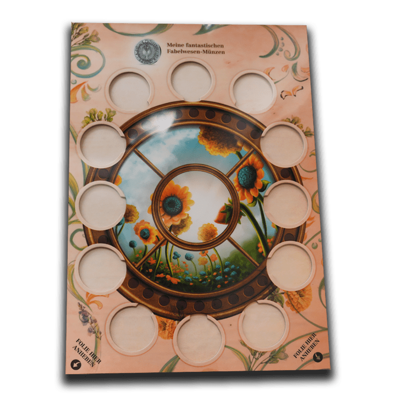 Sammelalbum ohne UV Taschenlampe -  3 € Münzen Serie "Fantastische Fabelwesen"
