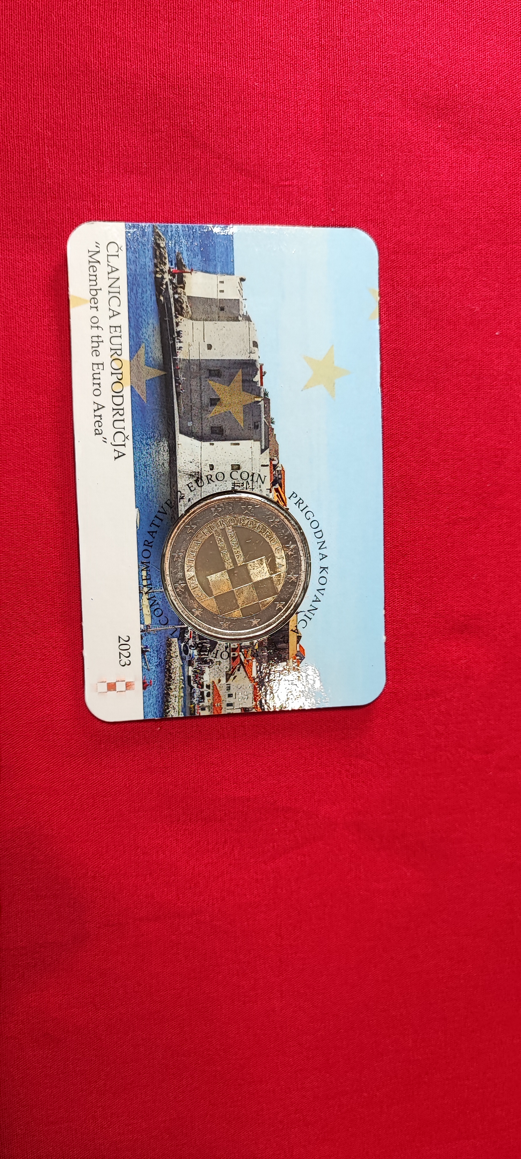 Kroatien 2023 Coincard - 2 Euro Münze "Einführung des Euro“ 