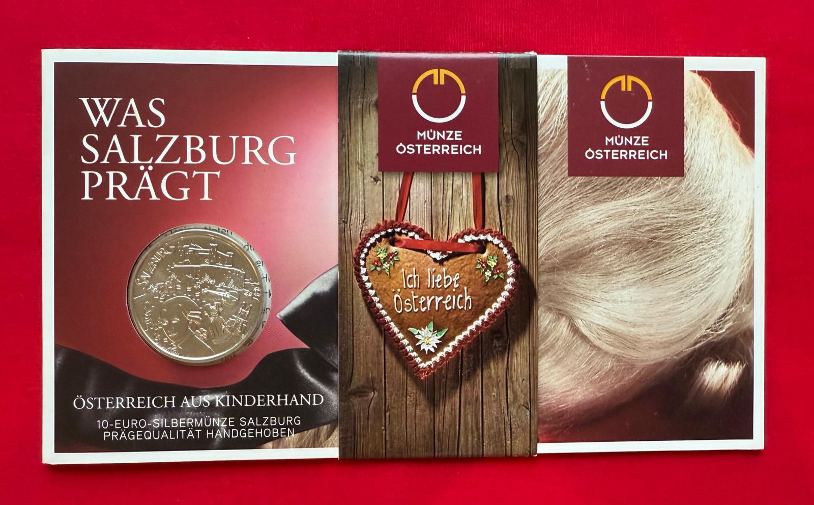 10 Euro Österreich 2014 - Salzburg - Serie Österreich aus Kinderhand