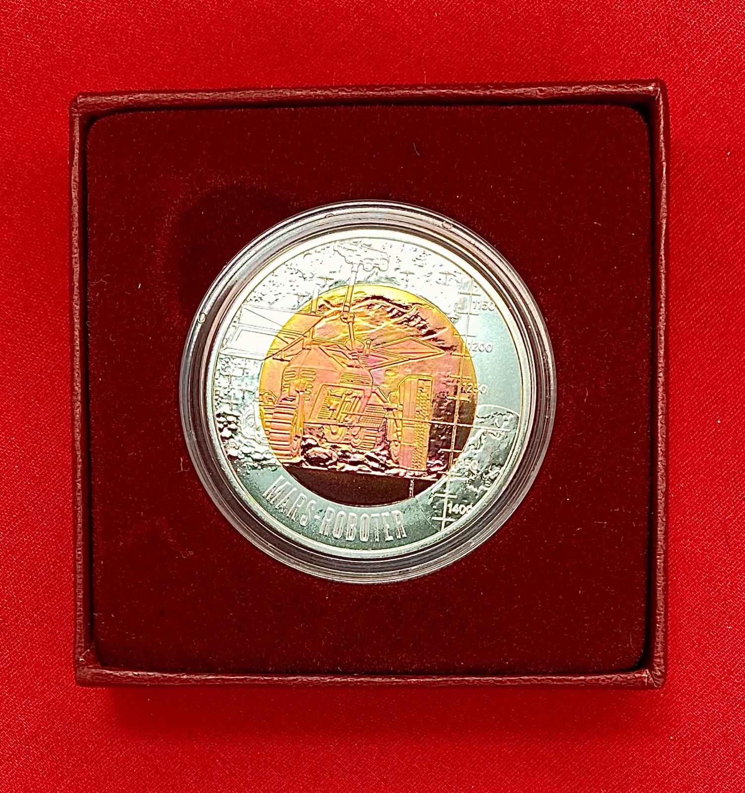 Österreich 2011 - ROBOTIK - 25,00 Euro  Silber-Niob Münze 