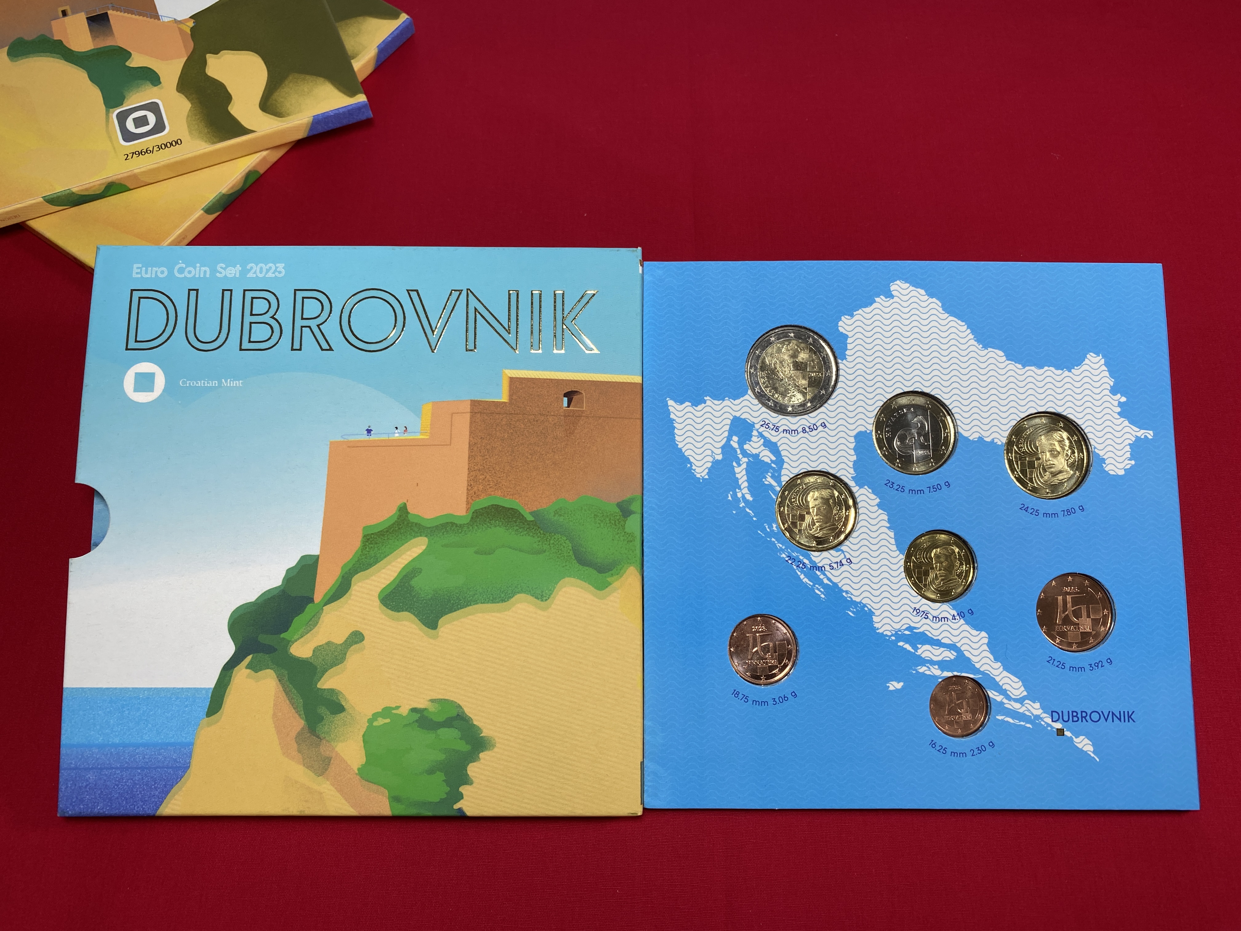 Kroatien 2023 Kursmünzensatz "Dubrovnik"