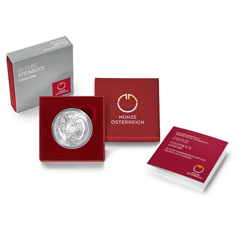 20-Euro Steinbock aus der Serie "Sternbilder" 
