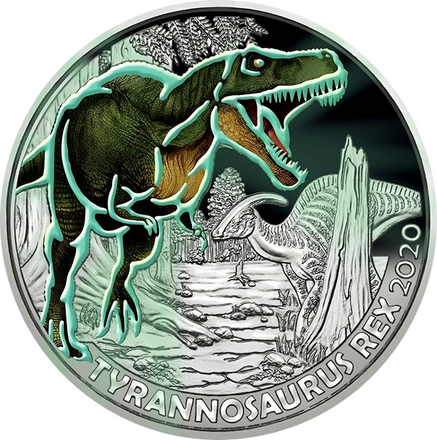 Österreich 2020 - Tyrannosaurus Rex - 3 Euro Serie Dino-Taler