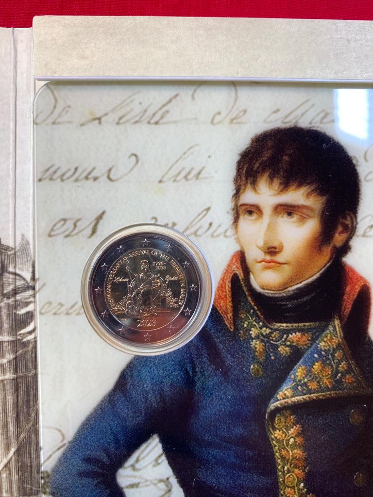 Malta 2023 - 2 Euro Münze „Napoleon Bonaparte und die Franzosen auf Malta“