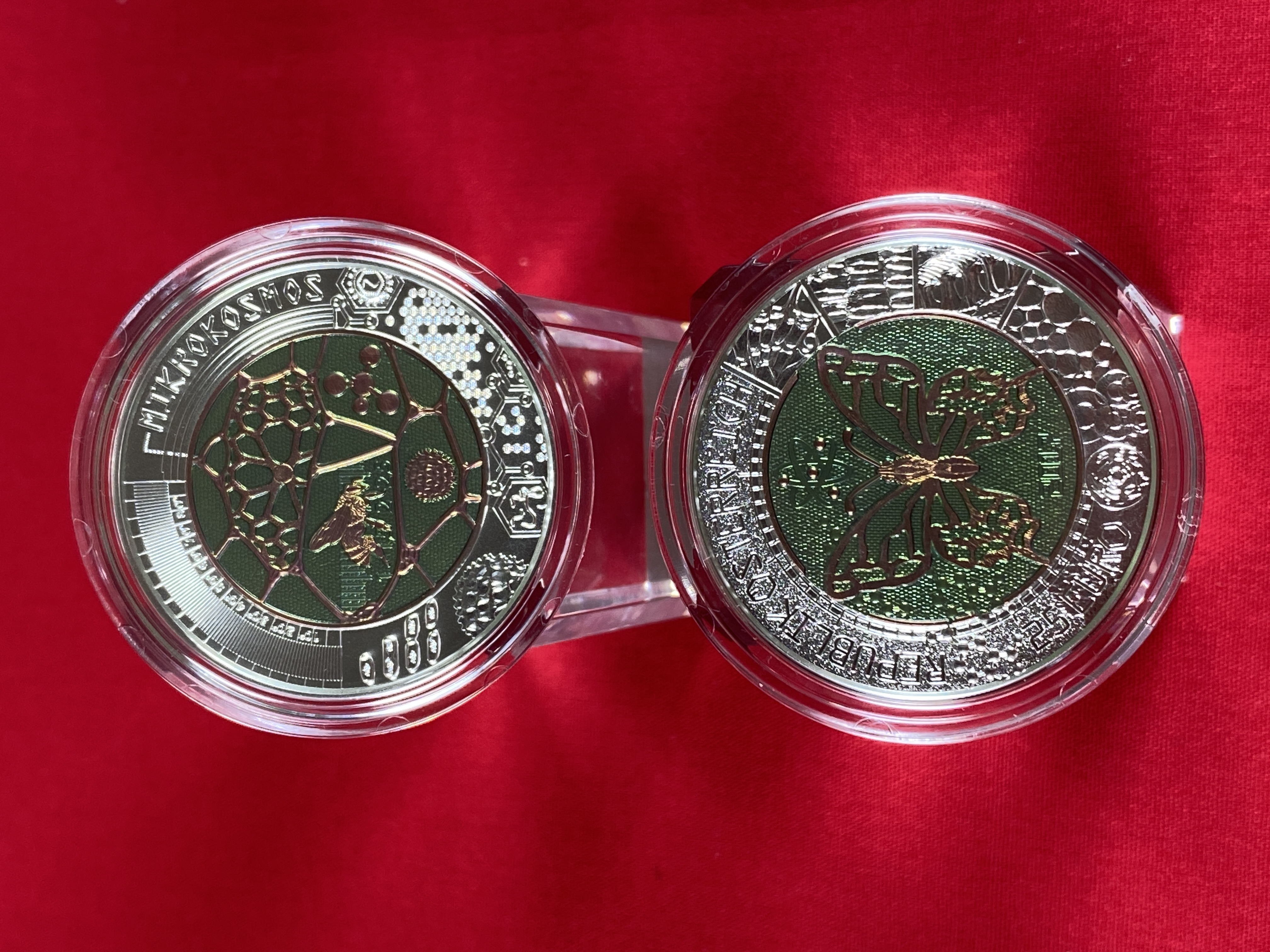 Österreich 2017 - DER MIKROKOSMOS - 25,00 Euro  Silber-Niob Münze 