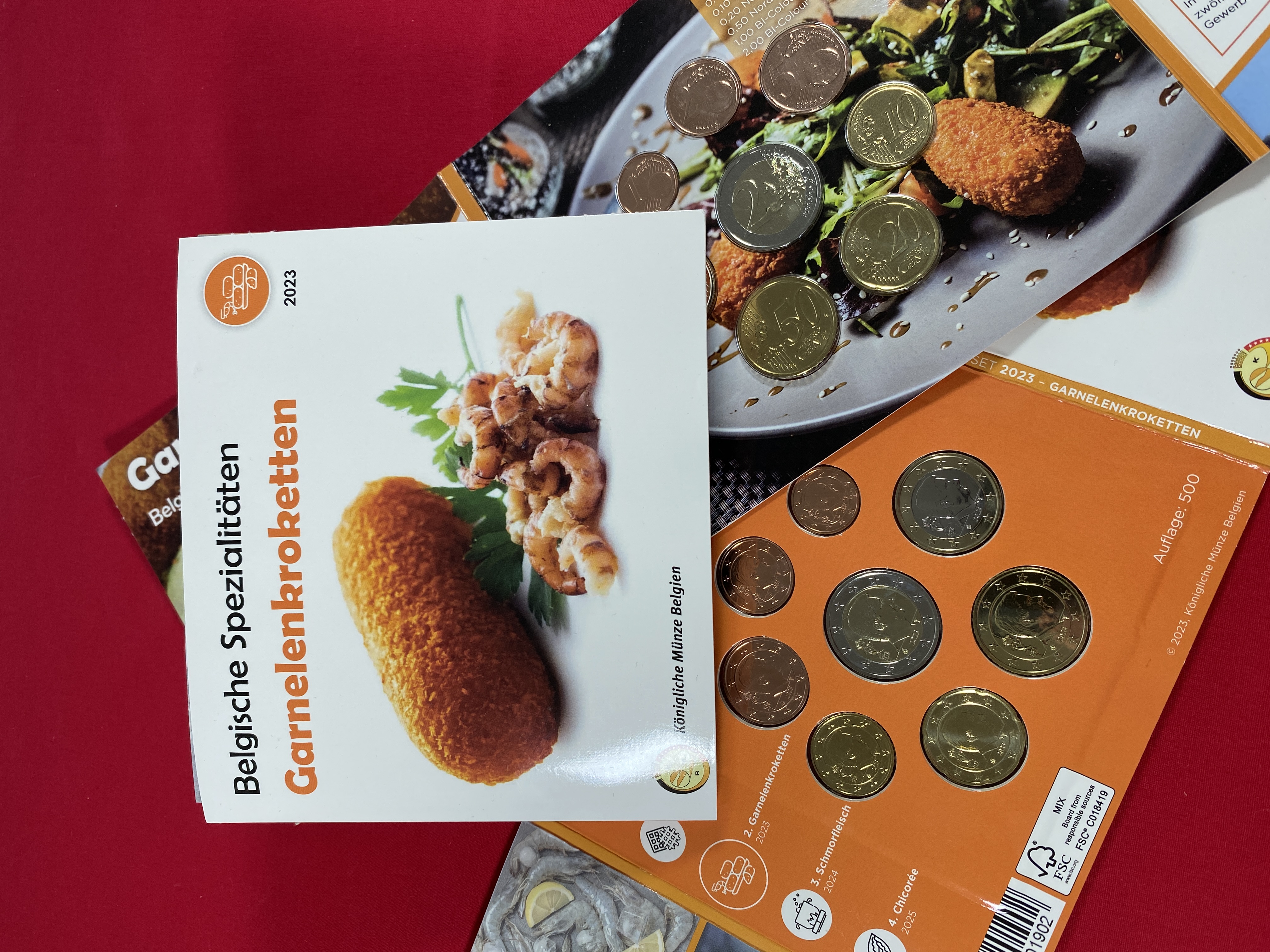 Belgien - Kursmünzensatz World Money Fair Edition "Garnelenkroketten" 2023