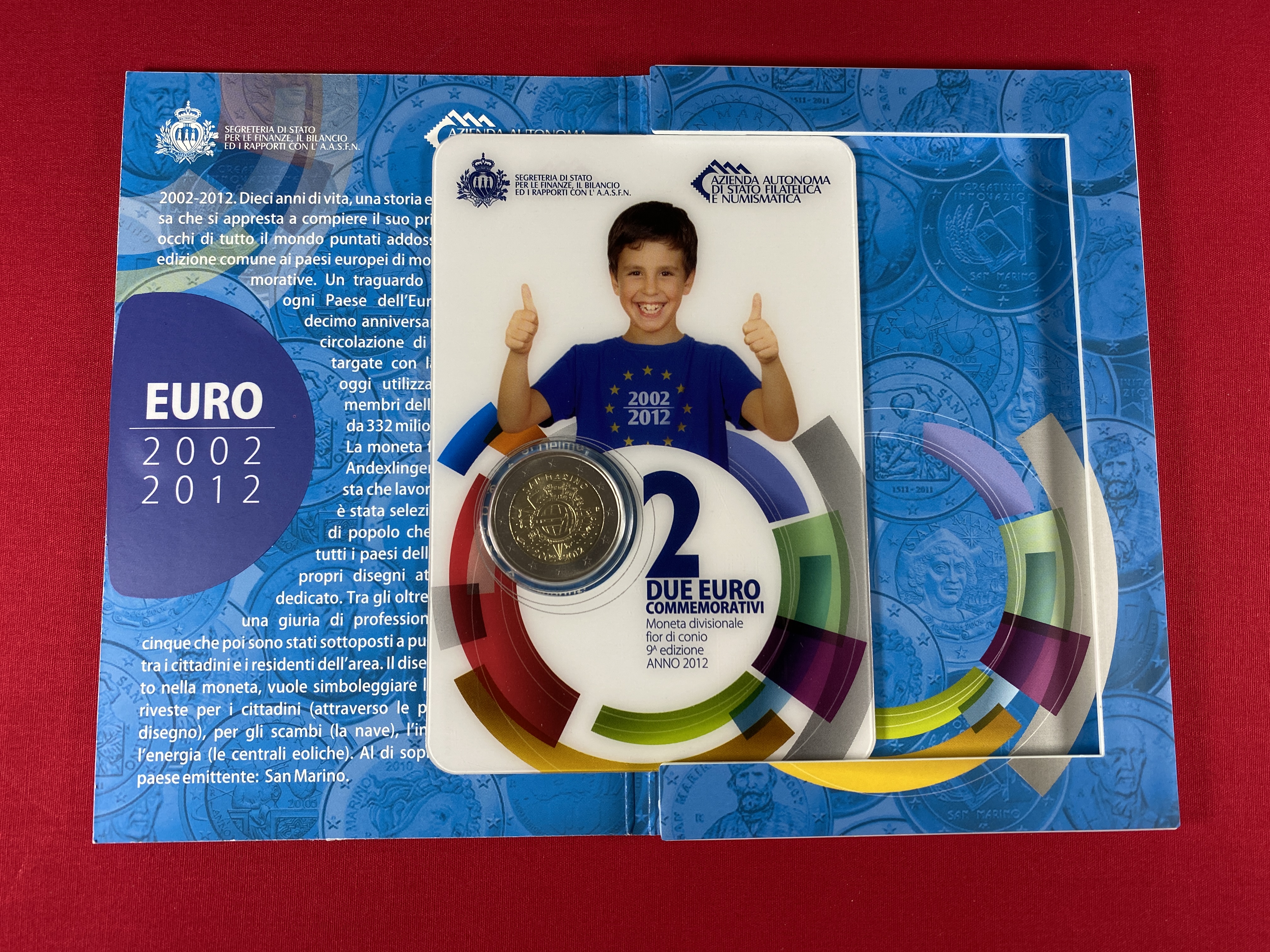 San Marino - 2 Euro Münze „10 Jahre Euro-Bargeldeinführung“ 2012