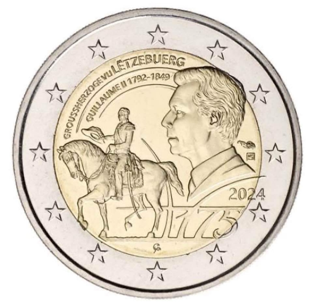 Luxemburg 2024 - 2 Euro Münze "175. Todestag von Großherzog Guillaume II.“ 