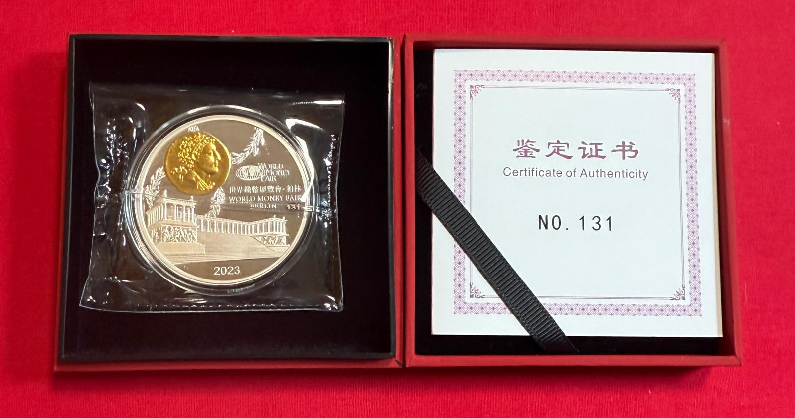 1 Unze Silber Panda 2023 World Money Fair 