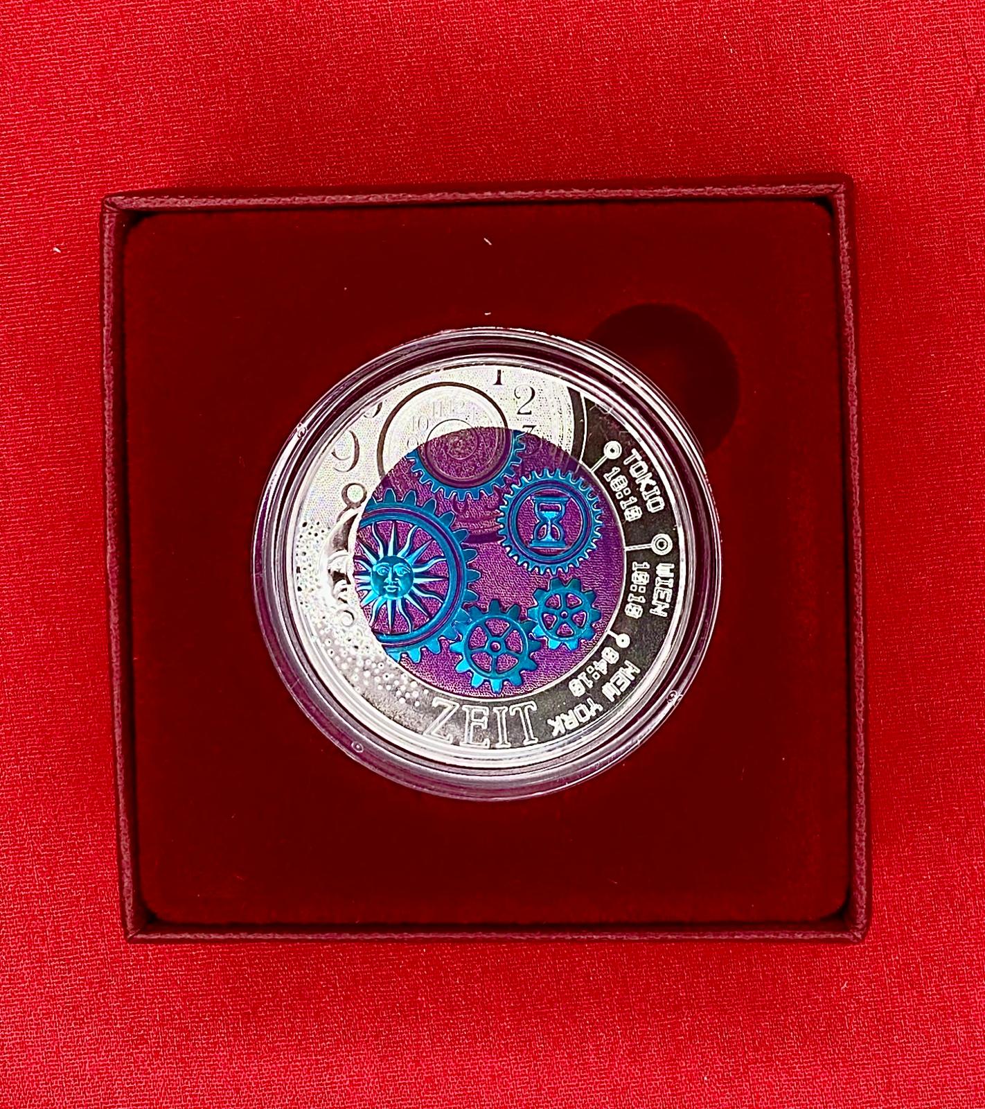 Österreich 2016 - DIE ZEIT - 25,00 Euro Silber-Niob Münze 