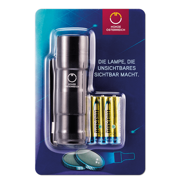 Sammelalbum 2022 inkl. UV Taschenlampe -  3 € Münzen Serie "Leuchtende Meereswelten"