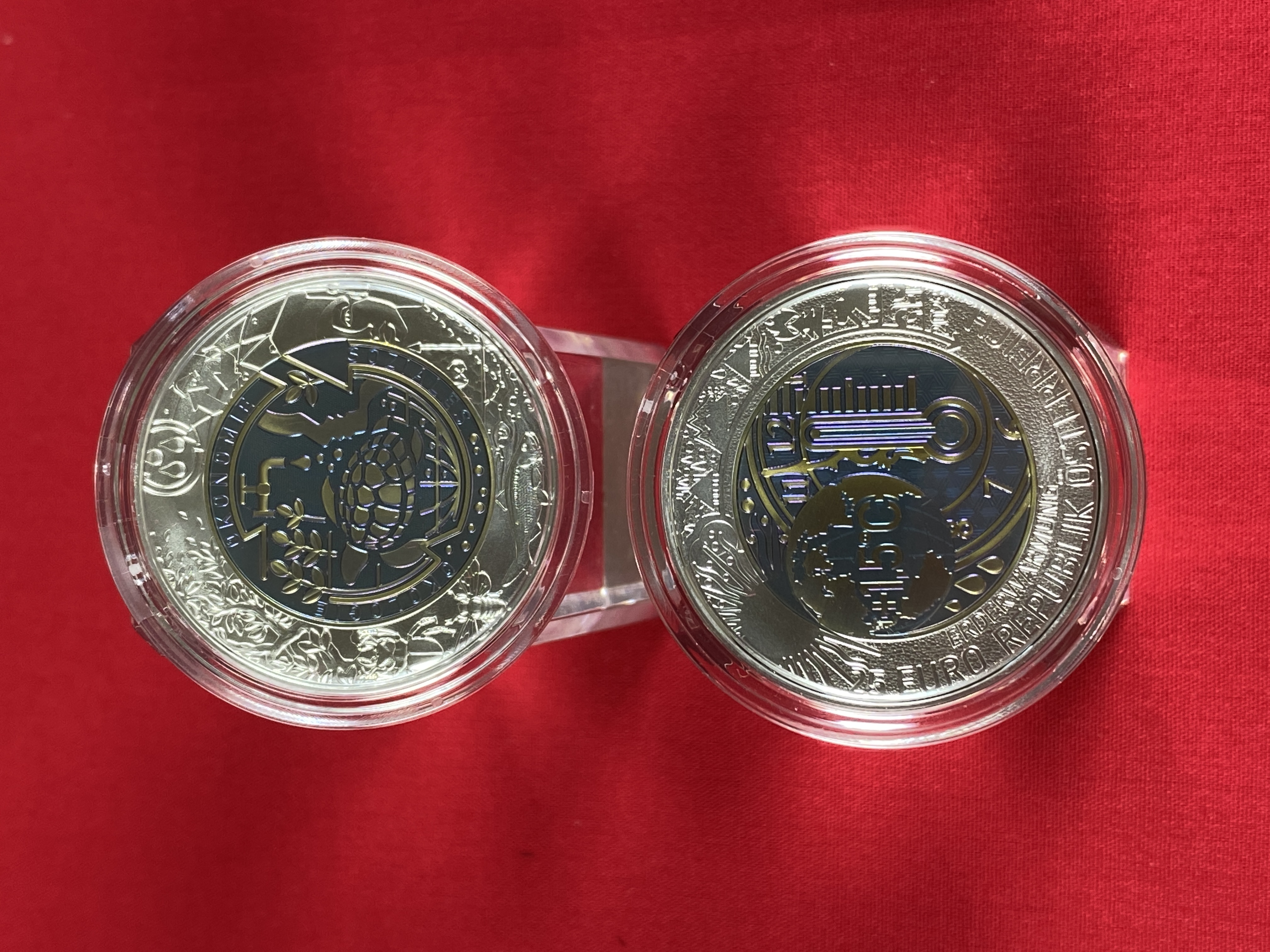 Österreich 2023 - 25,00 Euro  Silber-Niob Münze - ERDERWÄRMUNG