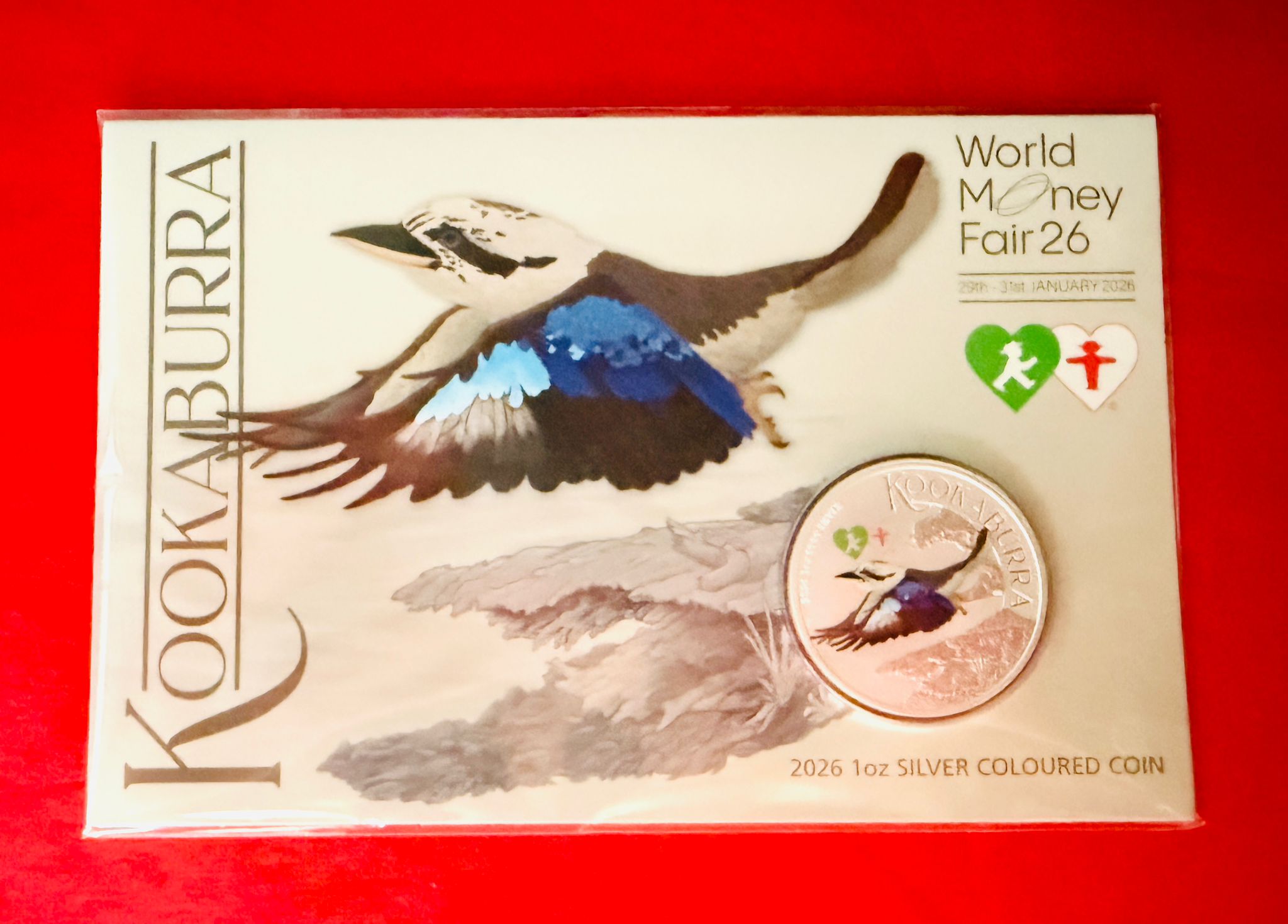 1 Unze Silber Kookaburra 2026 World Money Fair