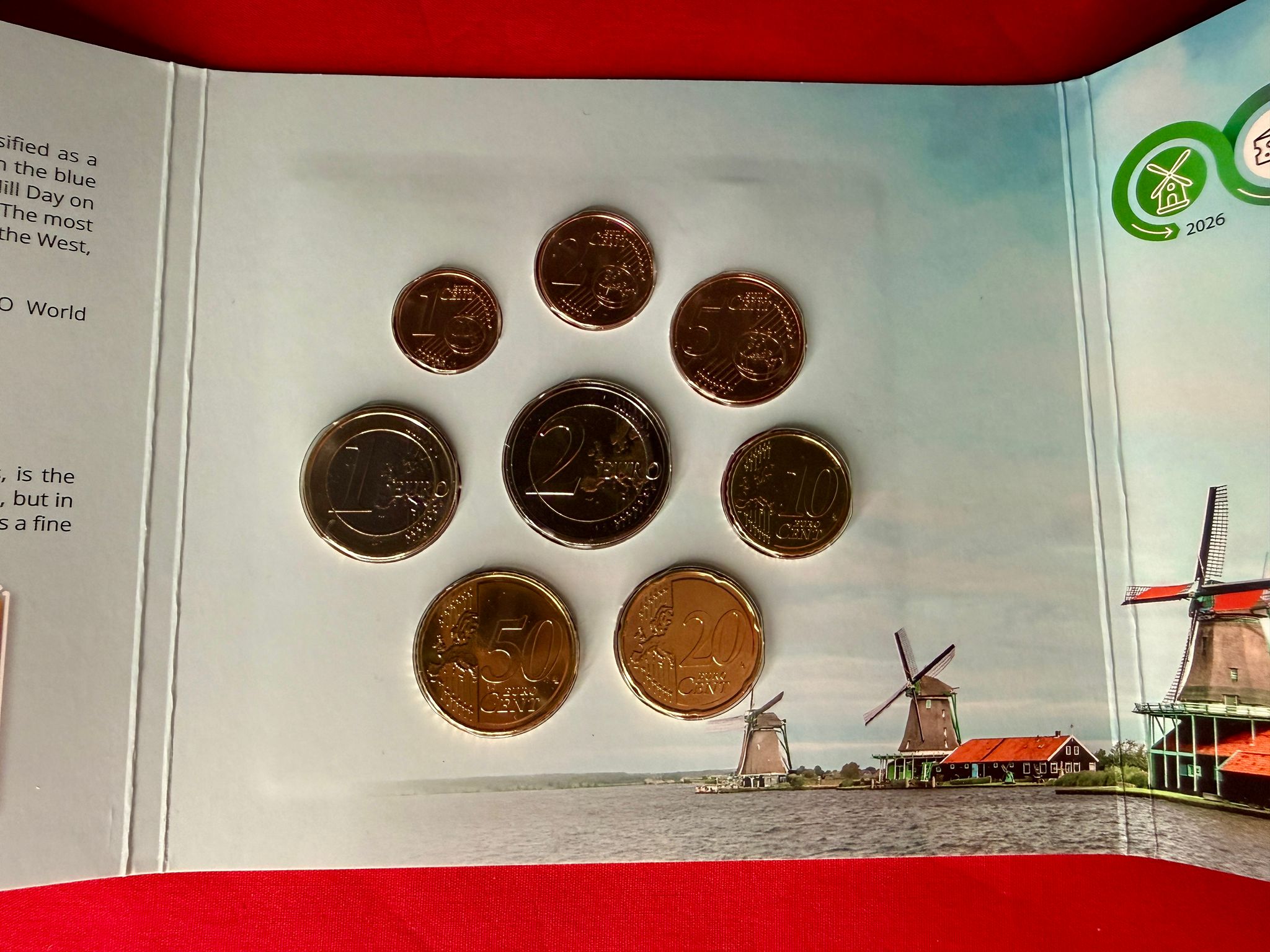 Niederlande 2026 - Kursmünzensatz World Money Fair "Dutch Mills"