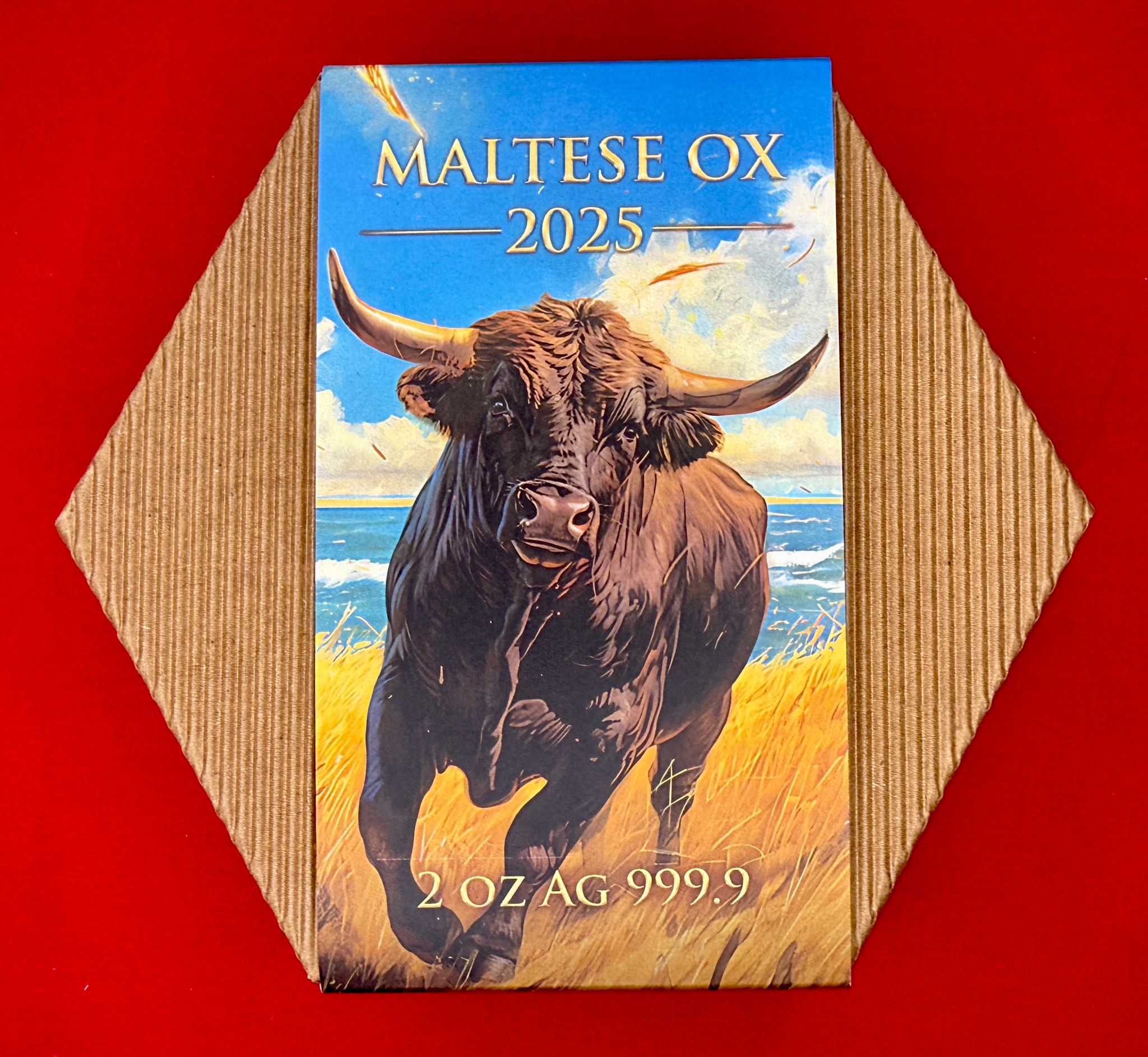 Germania Mint/Malta 10 Euro 2025 Ochse/Ox 2 Oz 99,9 Silber