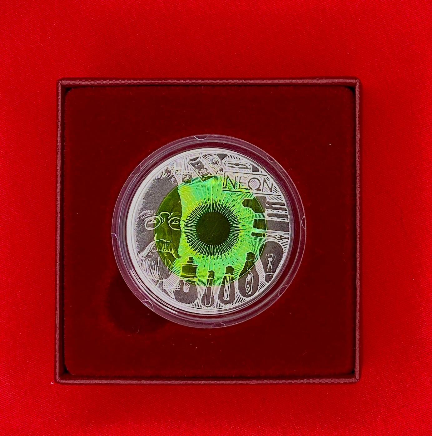 Österreich 2008 - FASZINATION LICHT - 25,00 Euro  Silber-Niob Münze
