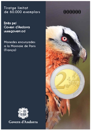 Andorra 2025 - 2 Euro Münzen  „Trencalòs / Bartgeier“