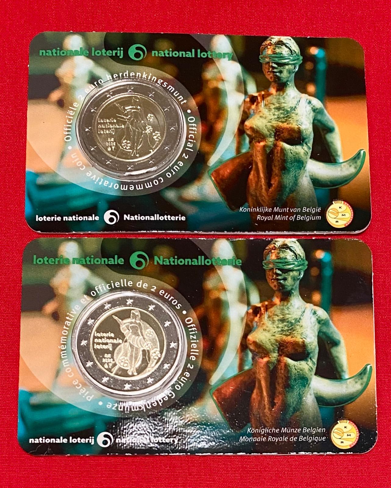 Belgien 2025 2 Euro Münze „Nationallotterie“ FR