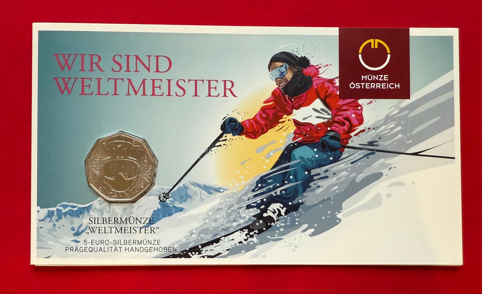 5 Euro Österreich 2024 - Weltmeister