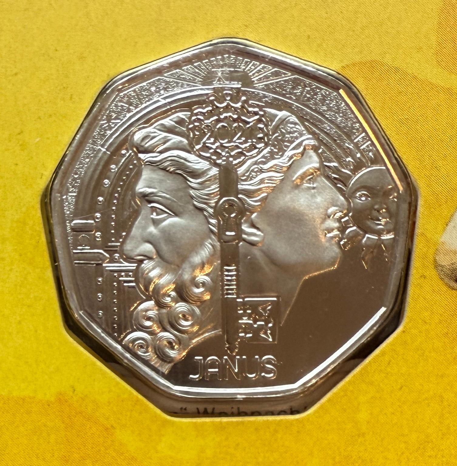 5 Euro Österreich 2020 - Neujahrsmünze 2021 - Janus